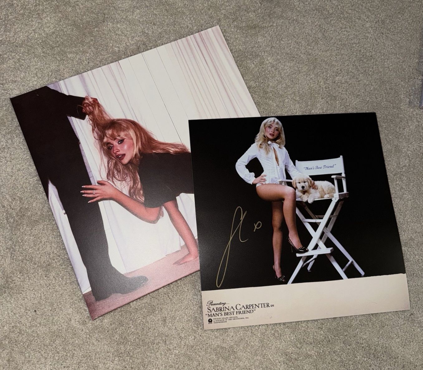 Sabrina Carpenter – Man's Best Friend - LP Insert Firmado