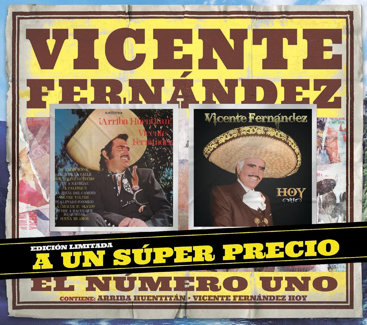 Vicente Fernandez - Arriba Huentitlan/Vicente Fernandez Hoy - CD