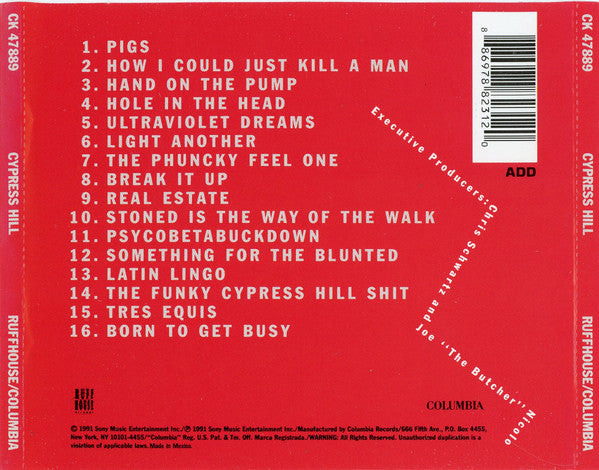 Cypress Hill – Cypress Hill - Cd