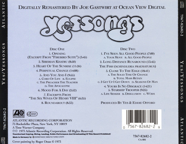 Yes – Yessongs - CD