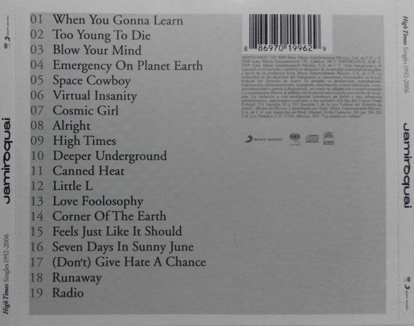 Jamiroquai – High Times (Singles 1992–2006) CD