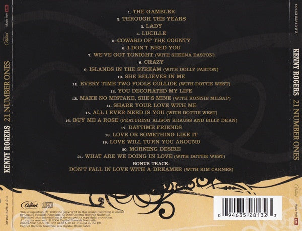 Kenny Rogers – 21 Number Ones - CD