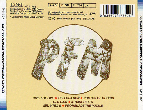 Premiata Forneria Marconi – Photos Of Ghosts CD