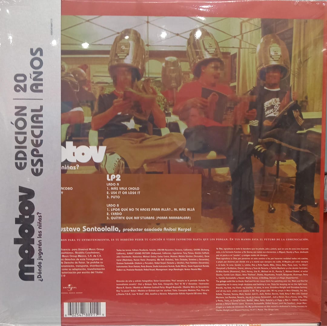 Molotov - Donde Jugaran Las Niñas Edicion Especial 20 Años - LP