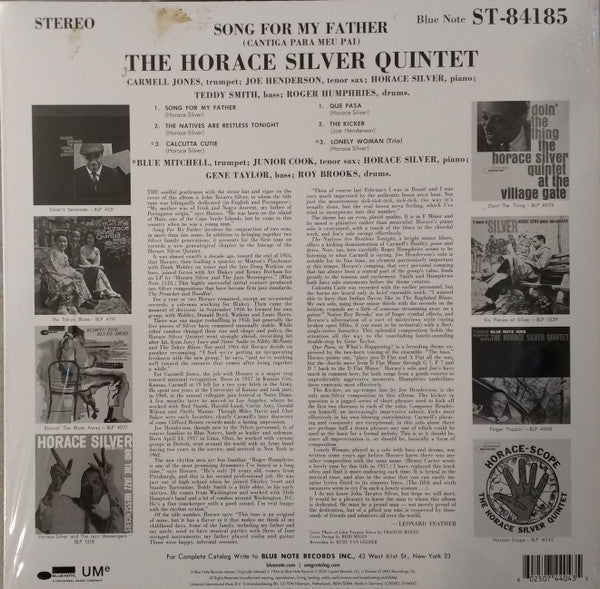 The Horace Silver Quintet – Song For My Father (Cantiga Para Meu Pai) - LP