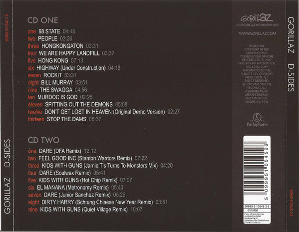 Gorillaz – D-Sides - CD