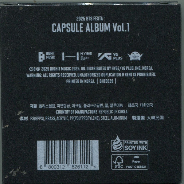 BTS – 2025 BTS Festa: Capsule Album Vol. 1 - CD Capsula