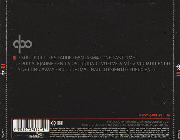 QBO – III - CD
