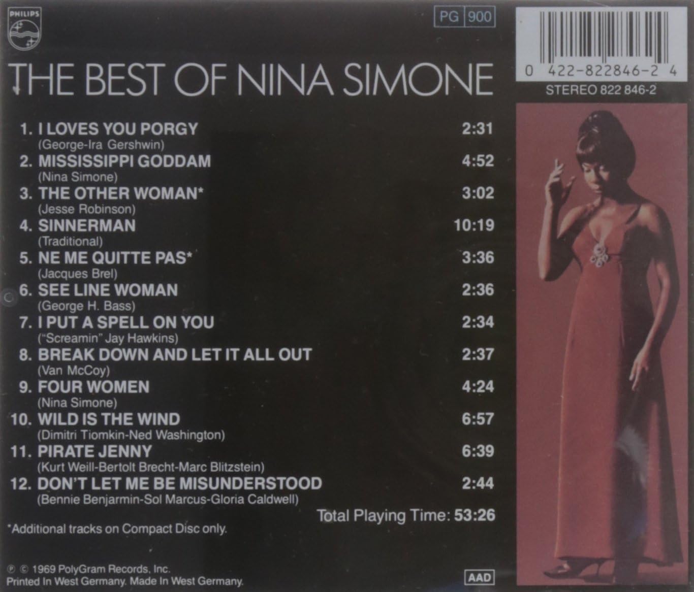 Nina Simone – The Best Of Nina Simone CD