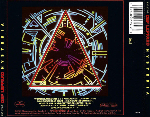 Def Leppard – Hysteria - CD