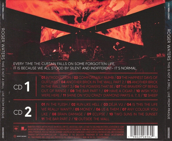 Roger Waters – This Is Not A Drill Live From Prague - CD
