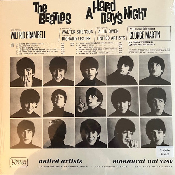 The Beatles – A Hard Day's Night (Original Motion Picture Sound Track) - LP