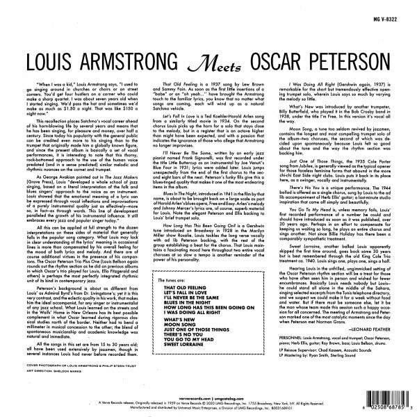 Louis Armstrong, Oscar Peterson – Louis Armstrong Meets Oscar Peterson - LP