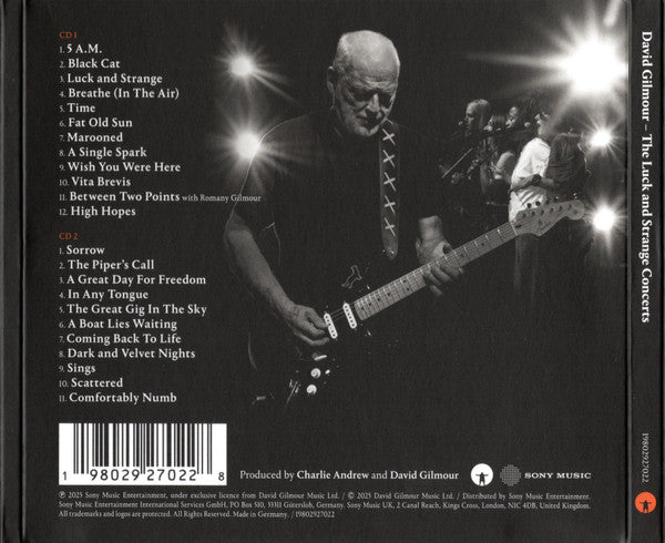 David Gilmour – The Luck And Strange Concerts - CD