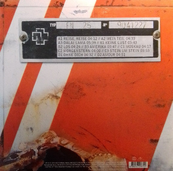 Rammstein – Reise, Reise - LP