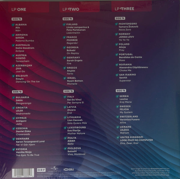 Various Artistas – Eurovision Song Contest Vienna 2026 - LP