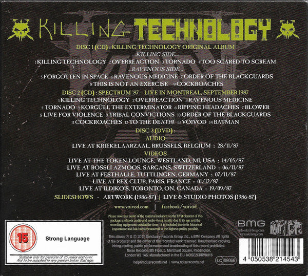 Voïvod – Killing Technology - CD+DVD