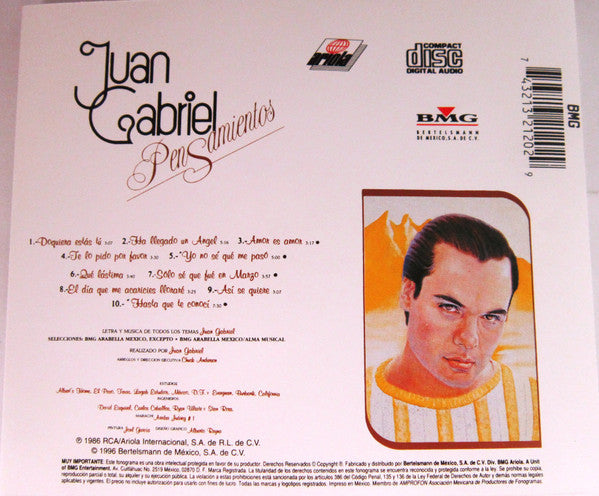 Juan Gabriel – Pensamientos - CD