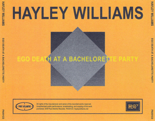 Hayley Williams – Ego Death At A Bachelorette Party - CD