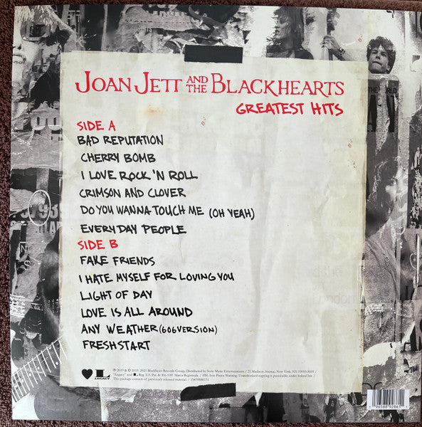 Joan Jett & The Blackhearts – Greatest Hits - LP