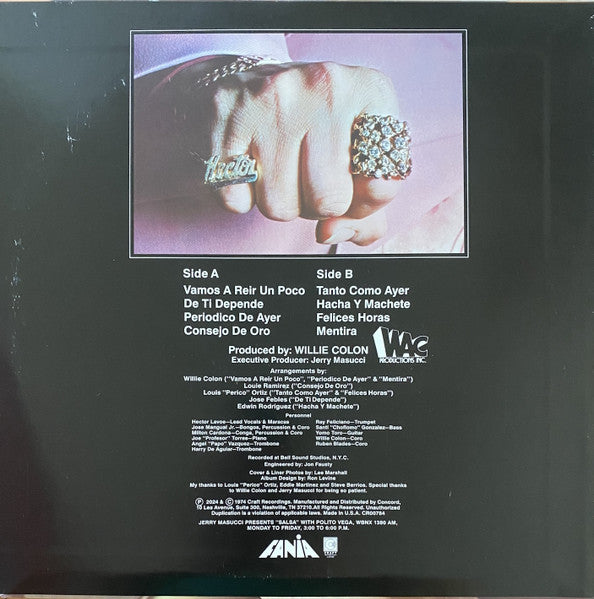 Hector Lavoe – De Ti Depende (It's Up To You) - LP