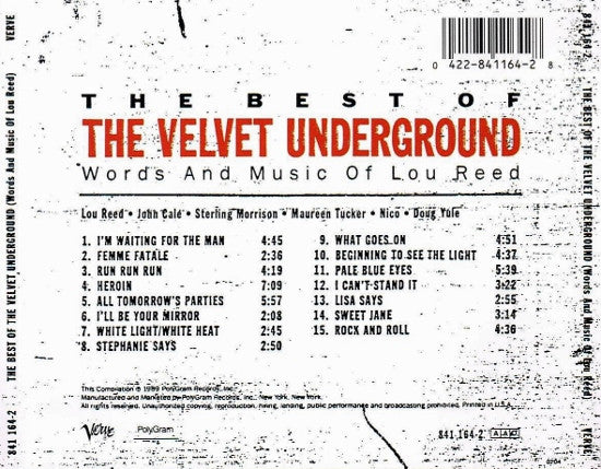 The Velvet Underground – The Best Of The Velvet Underground (Words And Music Of Lou Reed) - CD