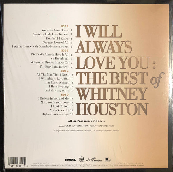 Whitney Houston – I Will Always Love You: The Best Of Whitney Houston - LP Morado