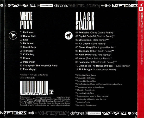 Deftones – White Pony Includes Black Stallion - CD