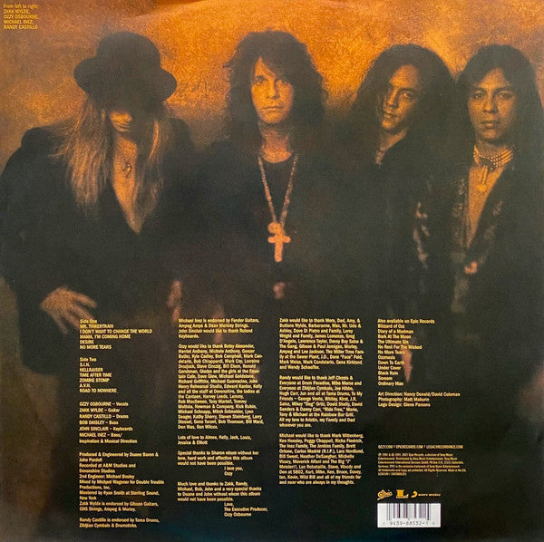 Ozzy Osbourne – No More Tears RSD 2021 - LP Picture Disc