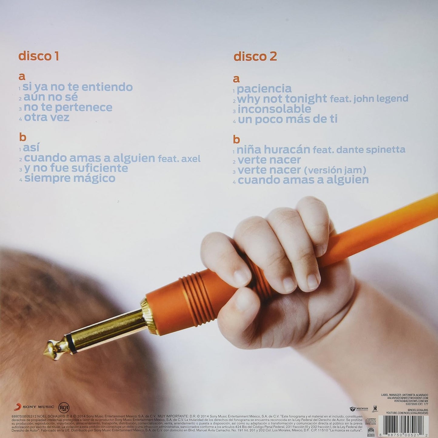 Noel Schajris – Verte Nacer LP