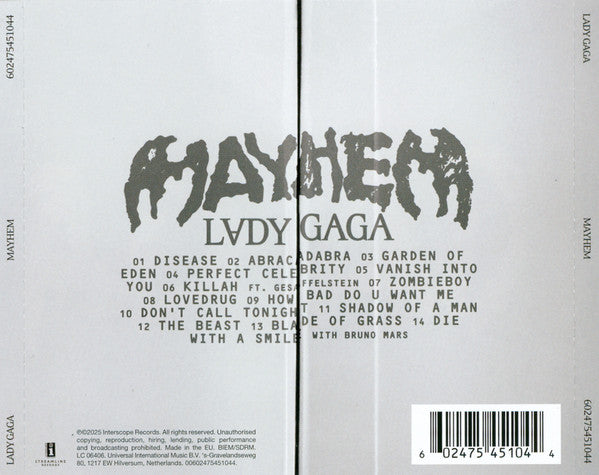 Lady Gaga – Mayhem - CD