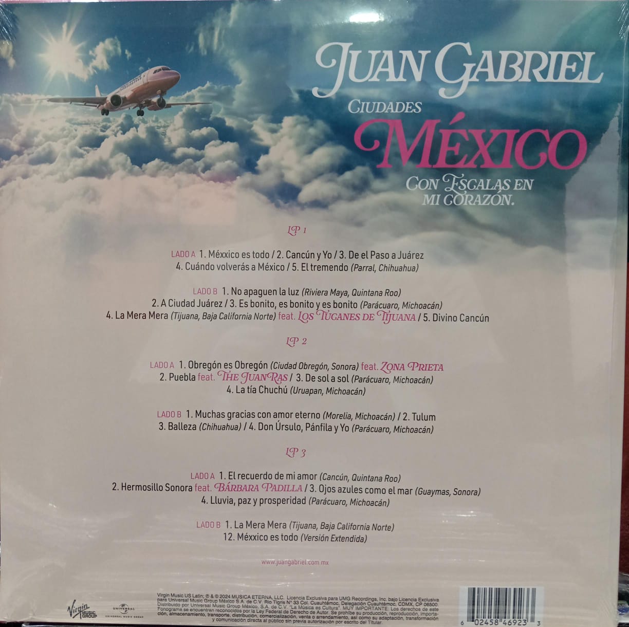 Juan Gabriel - Ciudades Mexico Con Escalas En Mi Corazon - LP