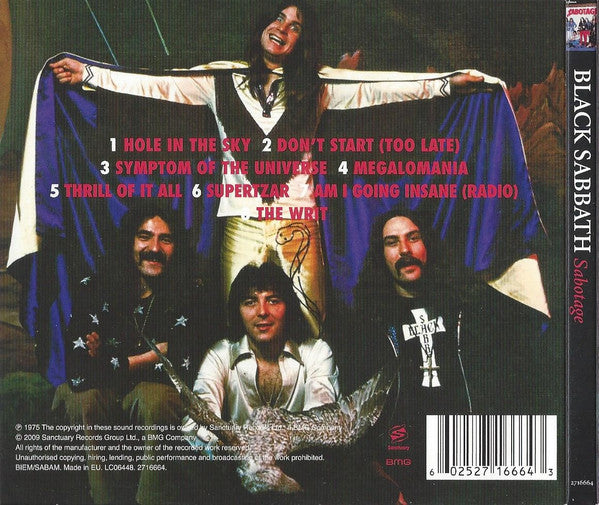 Black Sabbath – Sabotage - CD