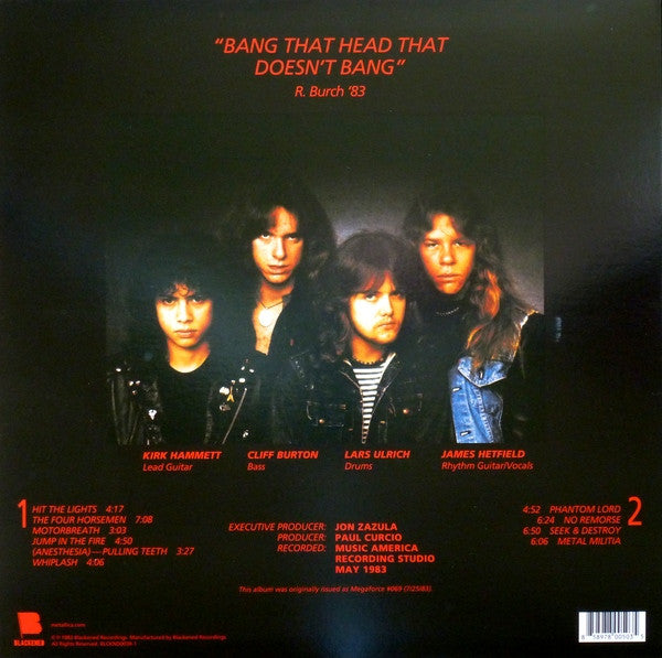Metallica – Kill 'Em All - LP