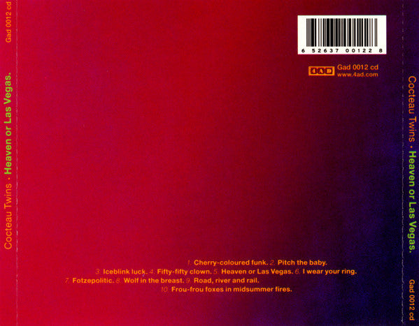 Cocteau Twins – Heaven Or Las Vegas - CD