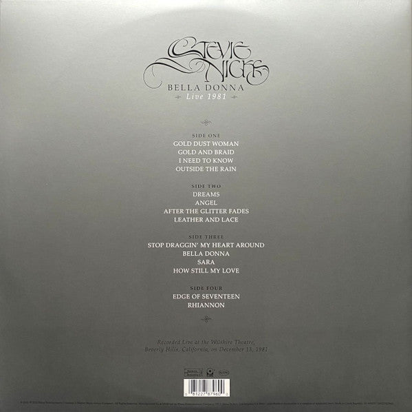 Stevie Nicks – Bella Donna Live 1981 RSD 2023 - LP