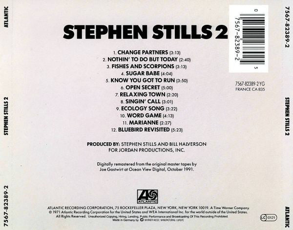 Stephen Stills – Stephen Stills 2 - CD