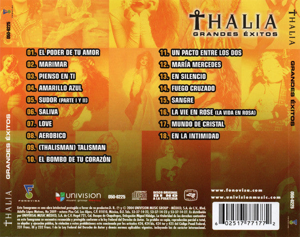 Thalía – Grandes Éxitos - CD