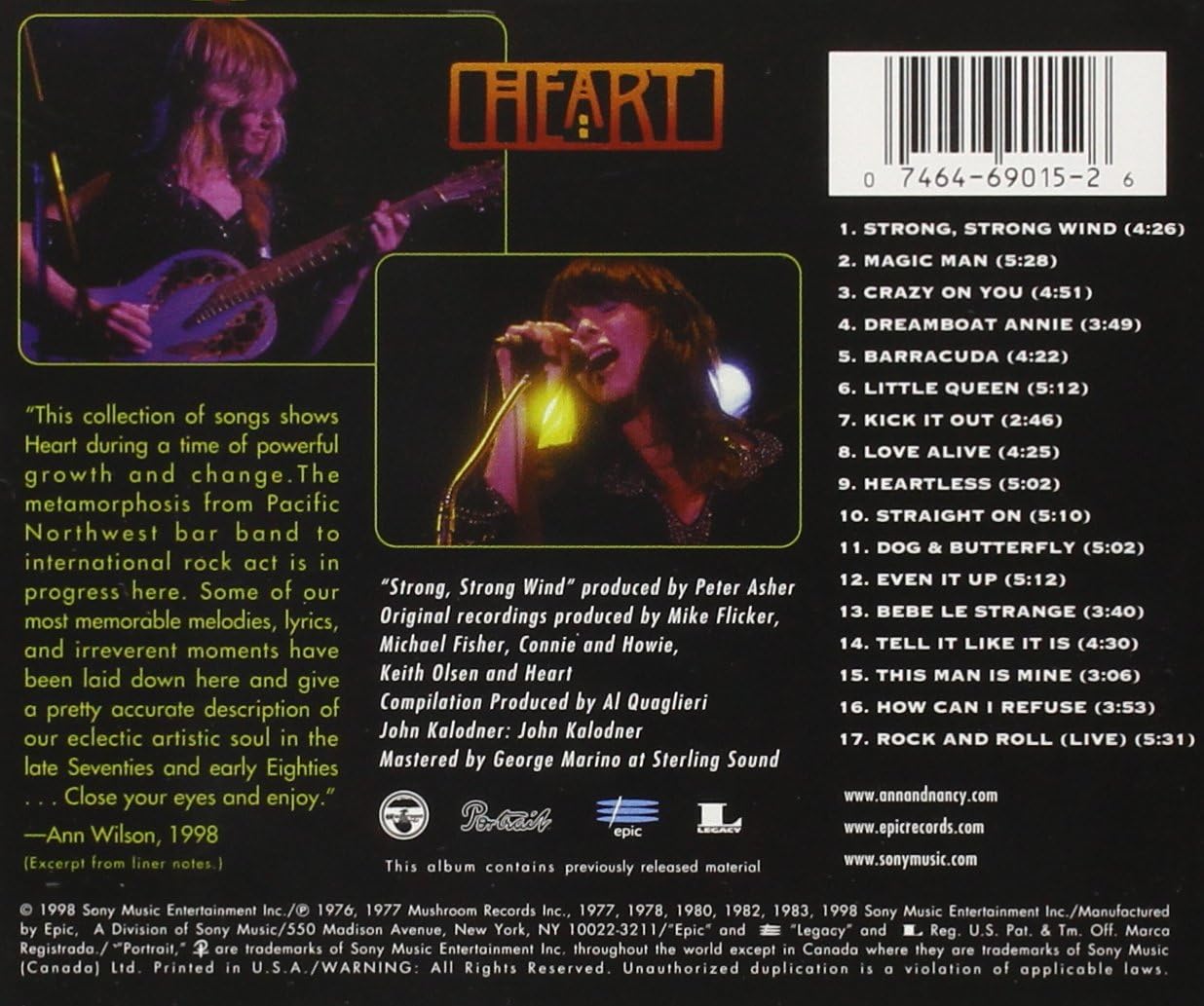 Heart – Greatest Hits CD