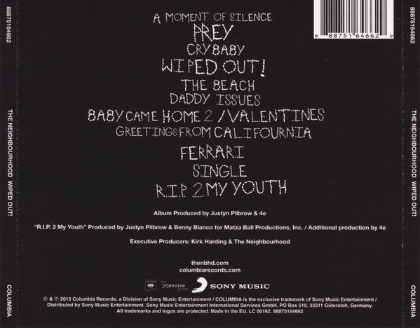 The Neighbourhood – Wiped Out! - CD