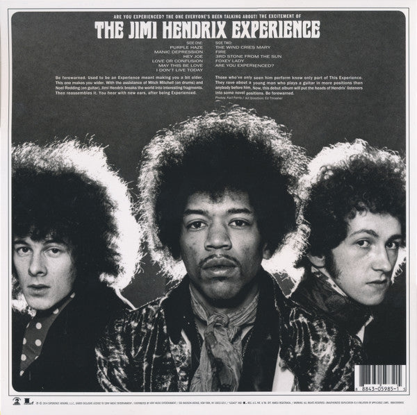 The Jimi Hendrix Experience – Are You Experienced - LP