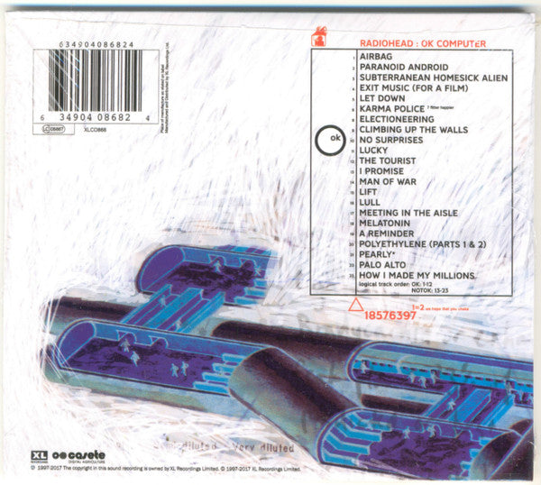 Radiohead – OK Computer OKNOTOK 1997 2017 - CD