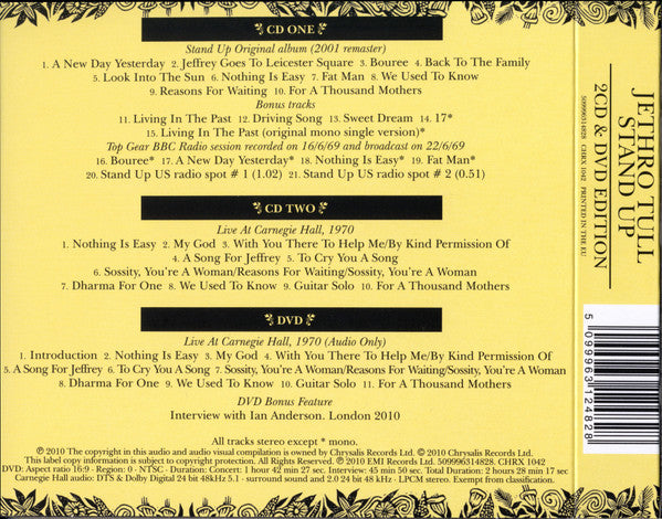 Jethro Tull – Stand Up - CD+DVD