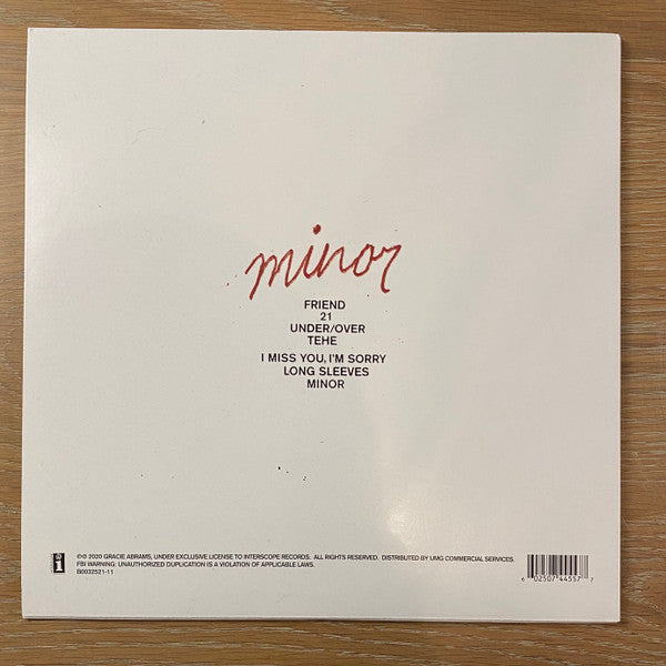Gracie Abrams – Minor - LP