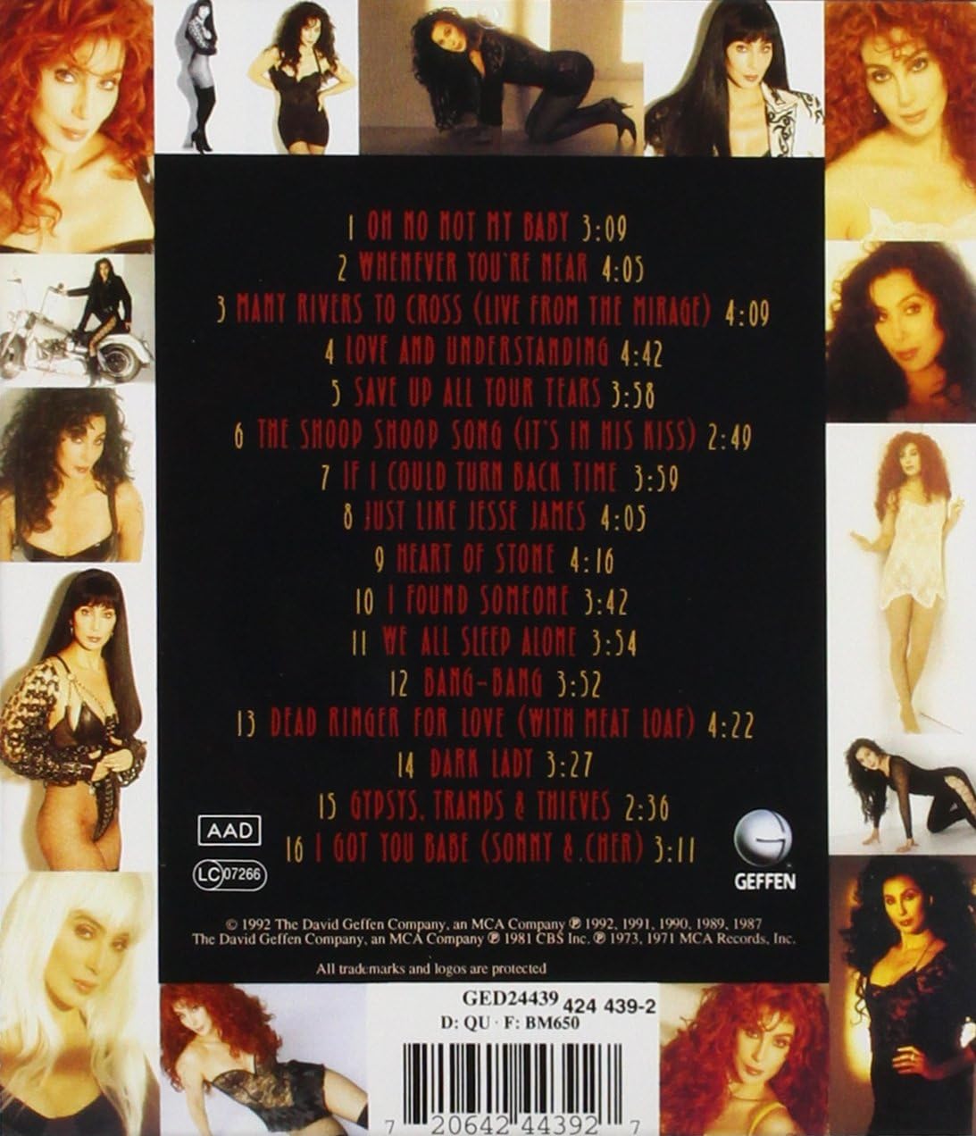 Cher – Cher's Greatest Hits 1965-1992 CD