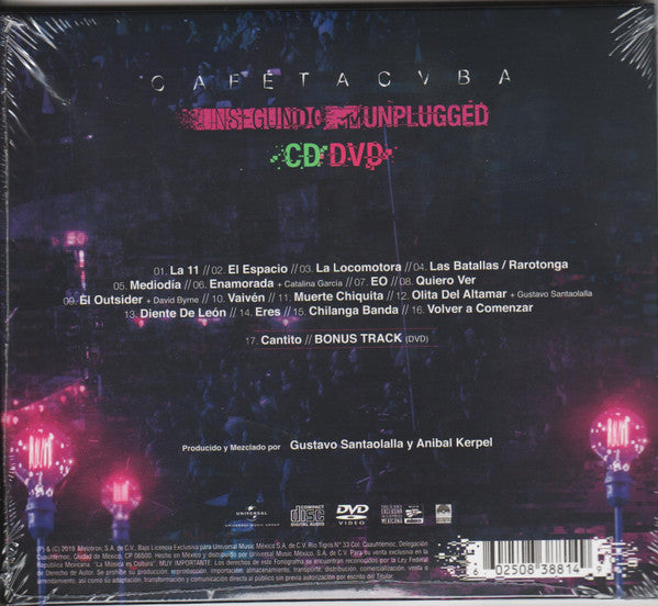 Cafe Tacvba – Un Segundo (MTV Unplugged) - CD*DVD