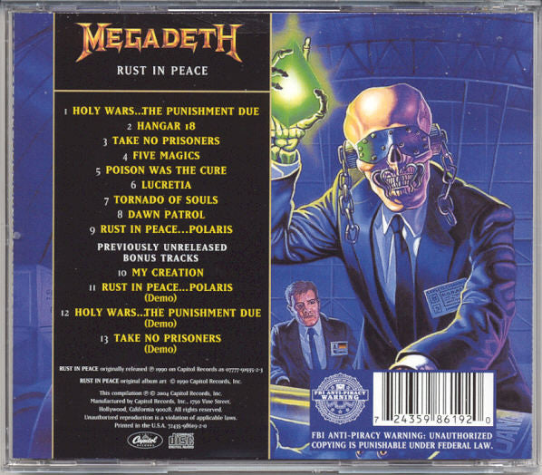 Megadeth – Rust In Peace - CD