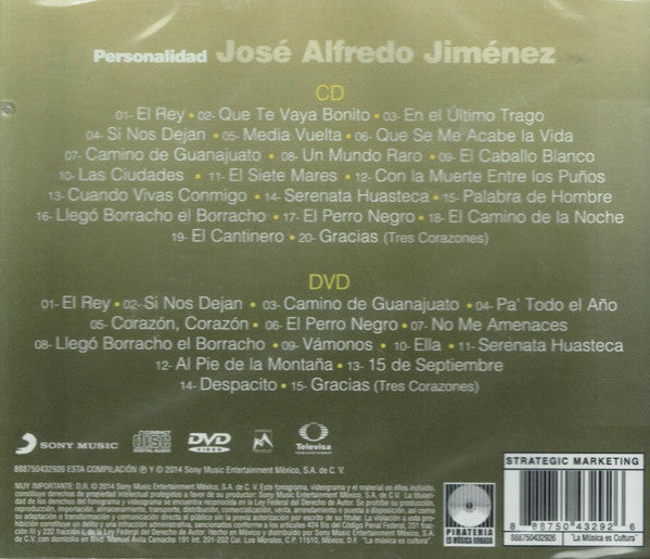 José Alfredo Jiménez – Personalidad - CD+DVD