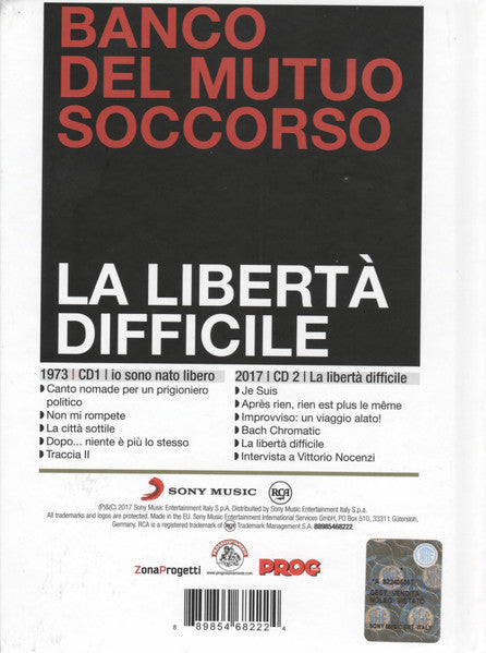 Banco Del Mutuo Soccorso – Io Sono Nato Libero 1973-2017 (Legacy Edition) - CD