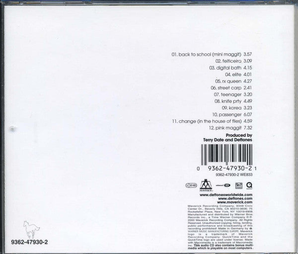 Deftones – White Pony - CD